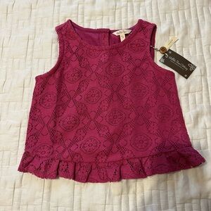 Matilda Jane surfs up  Lace Tank Top NWT girls 10